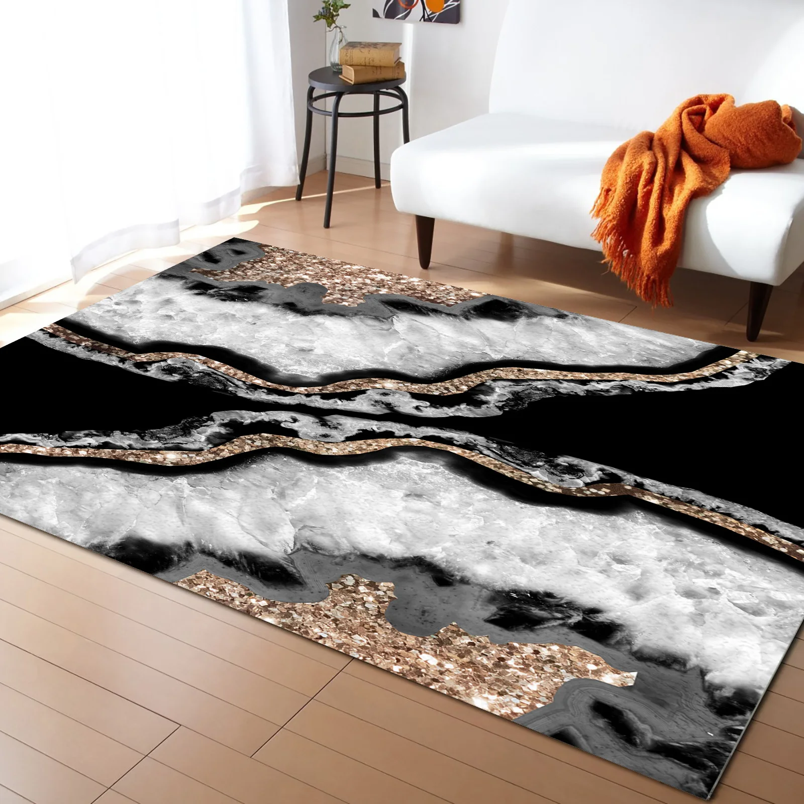 

Marble Agate Decoration Art Carpet for Living Room Kids Bedroom Bedside Rugs Soft Carpets Home Sofa Table Decor Mat