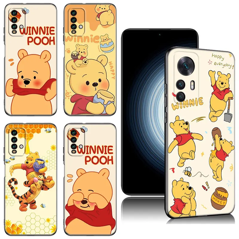Черный силиконовый чехол для телефона Disney Eeyore Winnie The Pooh Xiaomi Redmi 9 9A 10A 9C 10C 12C 13C 5G 9T 10