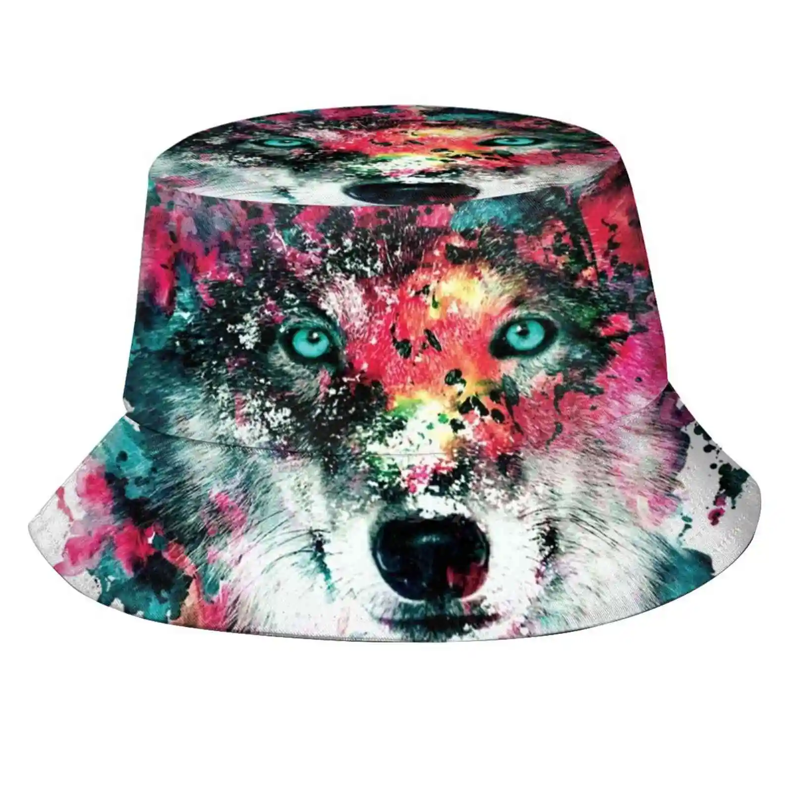 

Панама с УФ-защитой Wolf Ii Складная для мужчин и женщин, шапка с волком, умеренная Художественная печать, уличное искусство, интерьер, домашний...