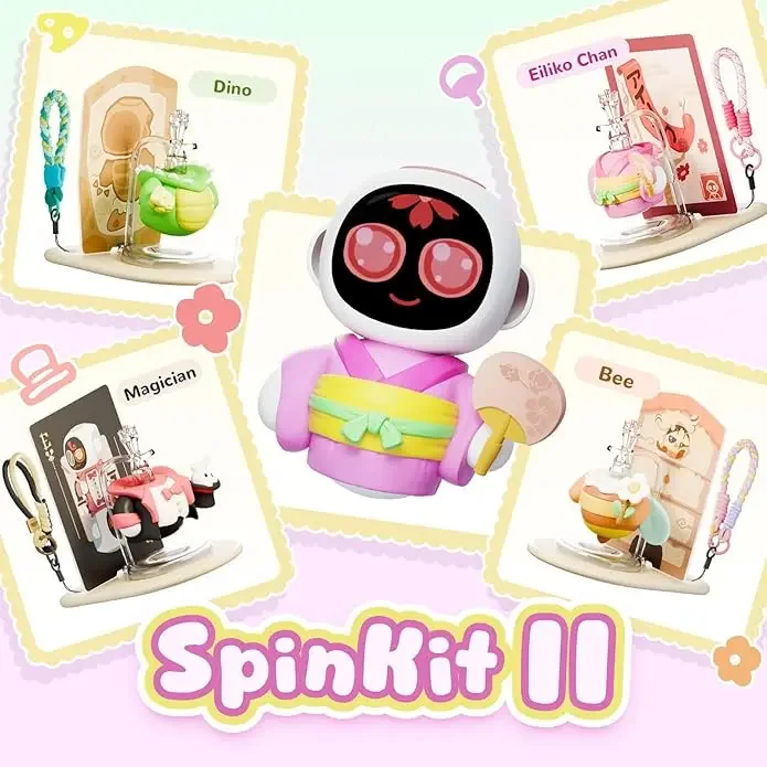 Фото Сменные тематические фигурки Eiliko SpinKit в комплекте с 4 тематическими аксессуарами (только запасные части, без фигурки Eiliko) №4