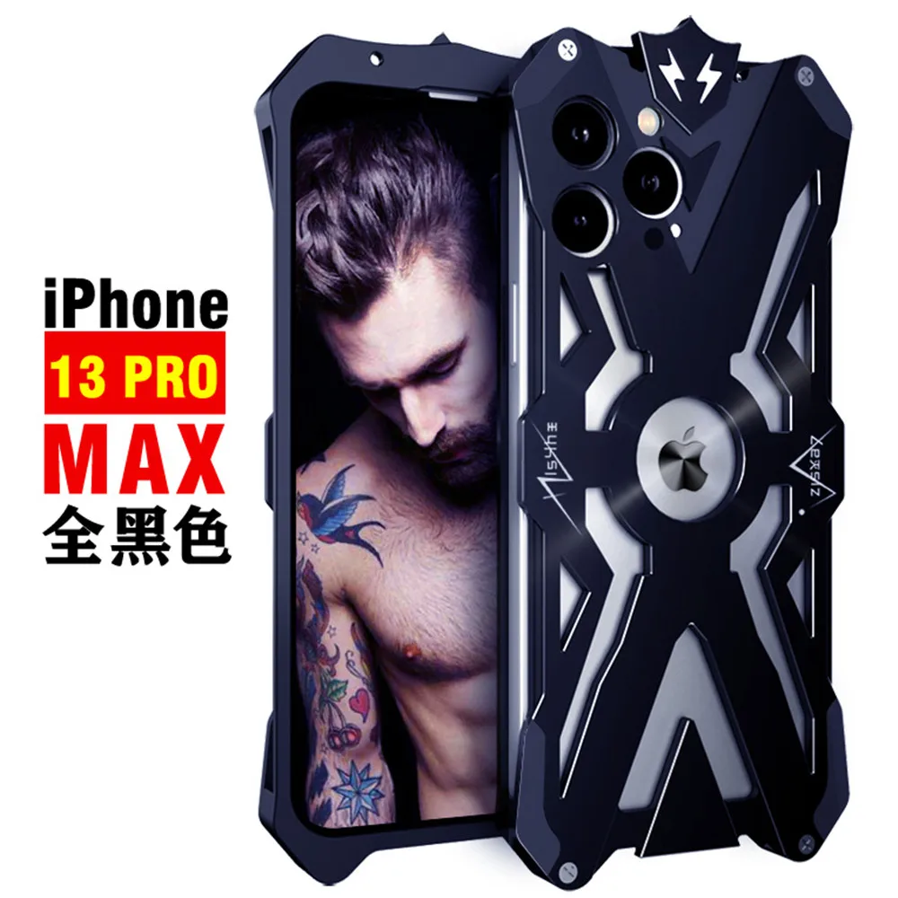 

Luxury Aluminium Cool Metal Bumper Cover For Apple iPhone 13 Pro Max Case Camera Protection Shockproof Phone Cases Coque Fundas