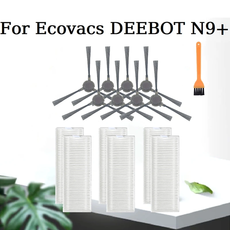 

Сменные детали для робота-пылесоса Ecovacs DEEBOT N9/N9, моющаяся боковая щетка, фильтр НЕРА