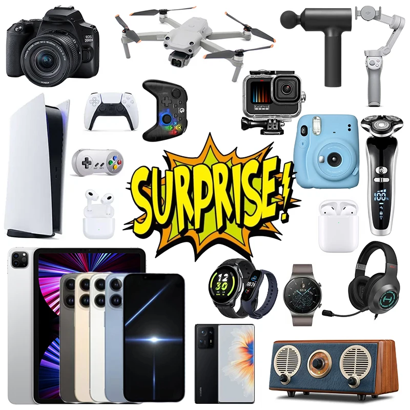 

2022 Lucky Mystery Boxes High Quality Gift Random Different Electronic Products More Most Popular Home Item Anything Possible