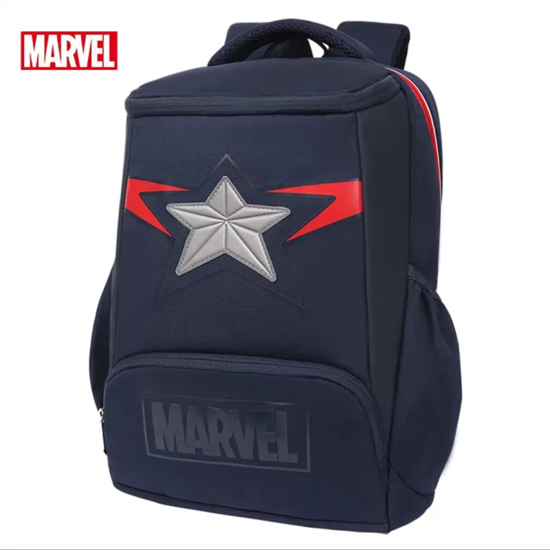 2022 Disney New School Bags For Boys Spider Man Captain America Primary Student Shoulder Orthopedic Backpack Mochilas Escolares