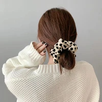 2022 the new summer leopard print hair accessories for women girl elastic hair ring hair tie ponytail holder hair band