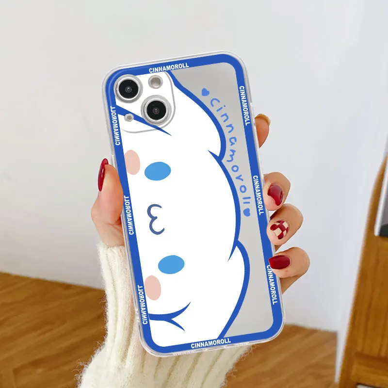 

Kuromi Hello Kitty Cinnamoroll Cute Clear Case For Apple iPhone 14 11 13 12 Pro 7 8 Plus XR X XS Max 6 6S 13Pro Phone Cover