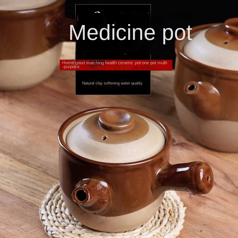 

Traditional Chinese Medicine Frying Pan Fried Old-Fashioned Medicine Filling Jar Fried Casserole Boiled Medicine Pot Medicine