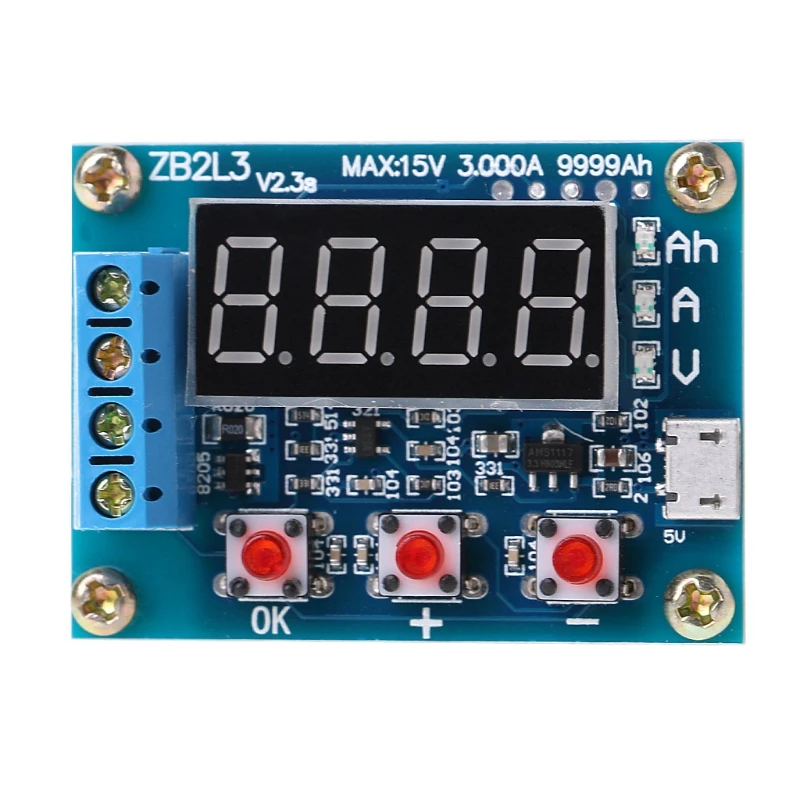

ZB2L3 Li-ion Lithium Lead-acid Battery Capacity Meter Discharge Tester Analyzer Measurement Analysis Instruments