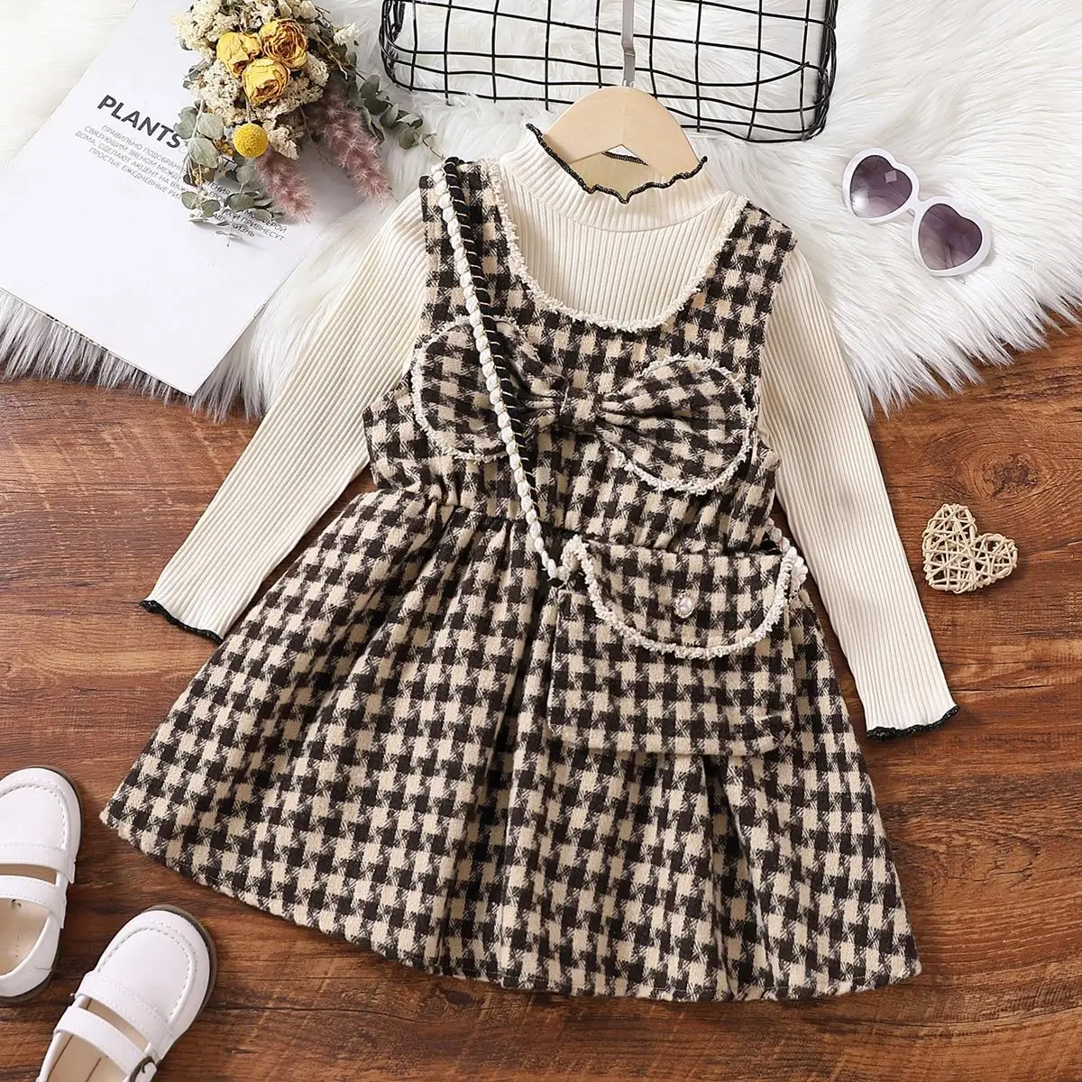 

Boys Woolen Dresses Spring Autumn Children Fashion Sweatshirts Dress 2pcs Christmas Clothes Sets For Baby 2 To 6 Years Kids Suit