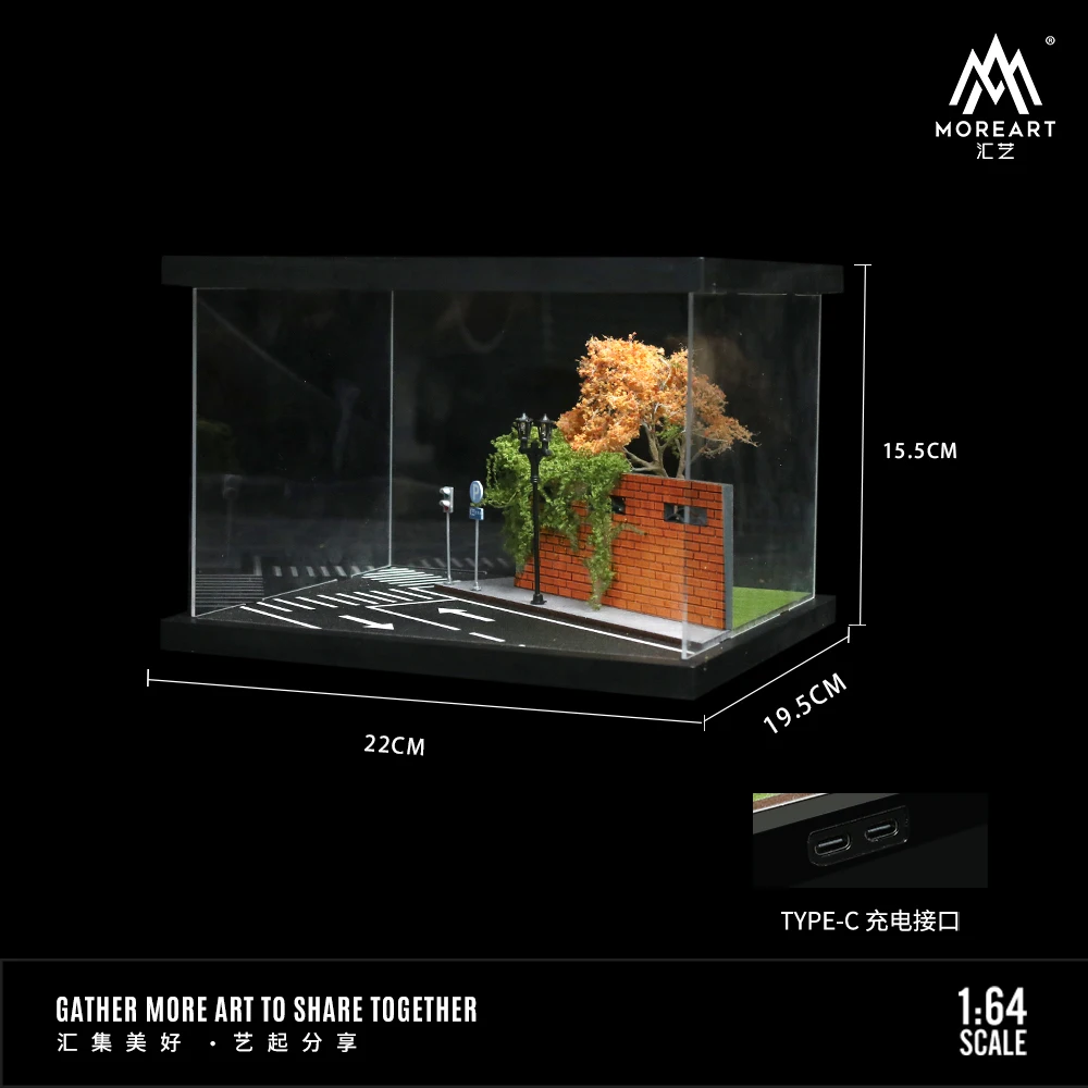 Moreart 1:64 угол с легким гаражным набором моделей сцены