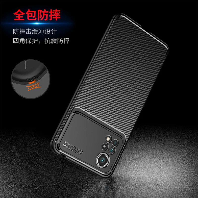 Luxury Business Case For Poco X4 Pro 5G Case For Xiaomi Poco X4 Pro Cover Soft TPU Protective Back Bumper For Poco X4 Pro