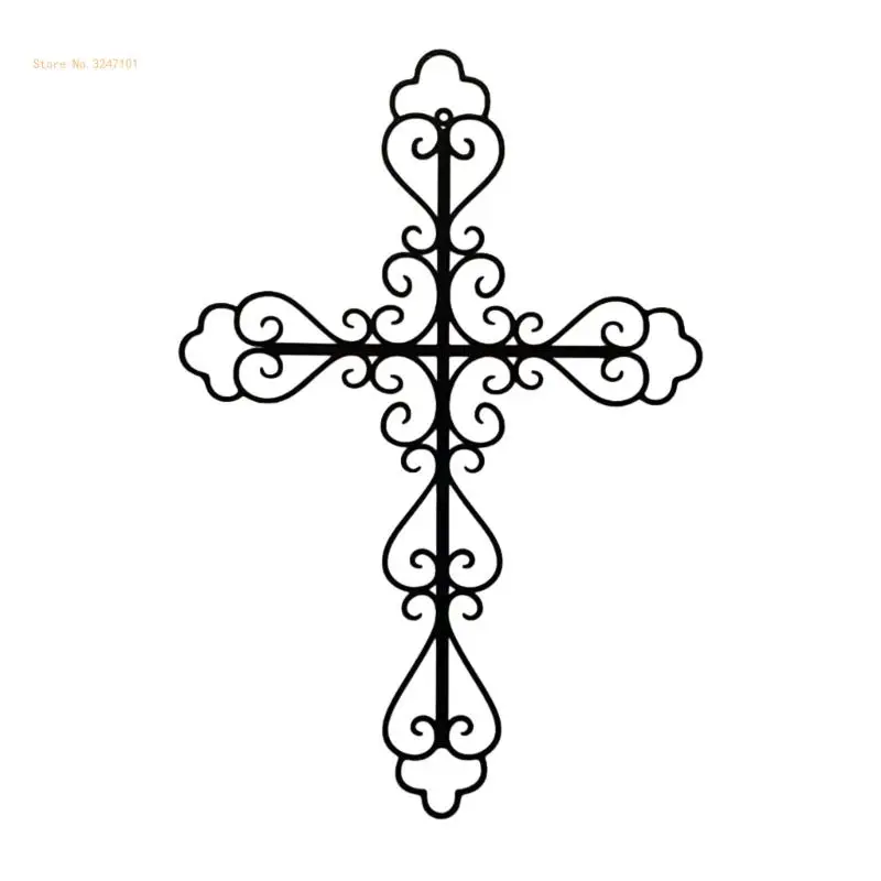 Металлический крест Настенный декор Крытый и открытый настенные художественные