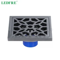 ledfre 10cm10cm drain floor shower tile channel stainless steel bathroom shower floor square drain cover lf66002