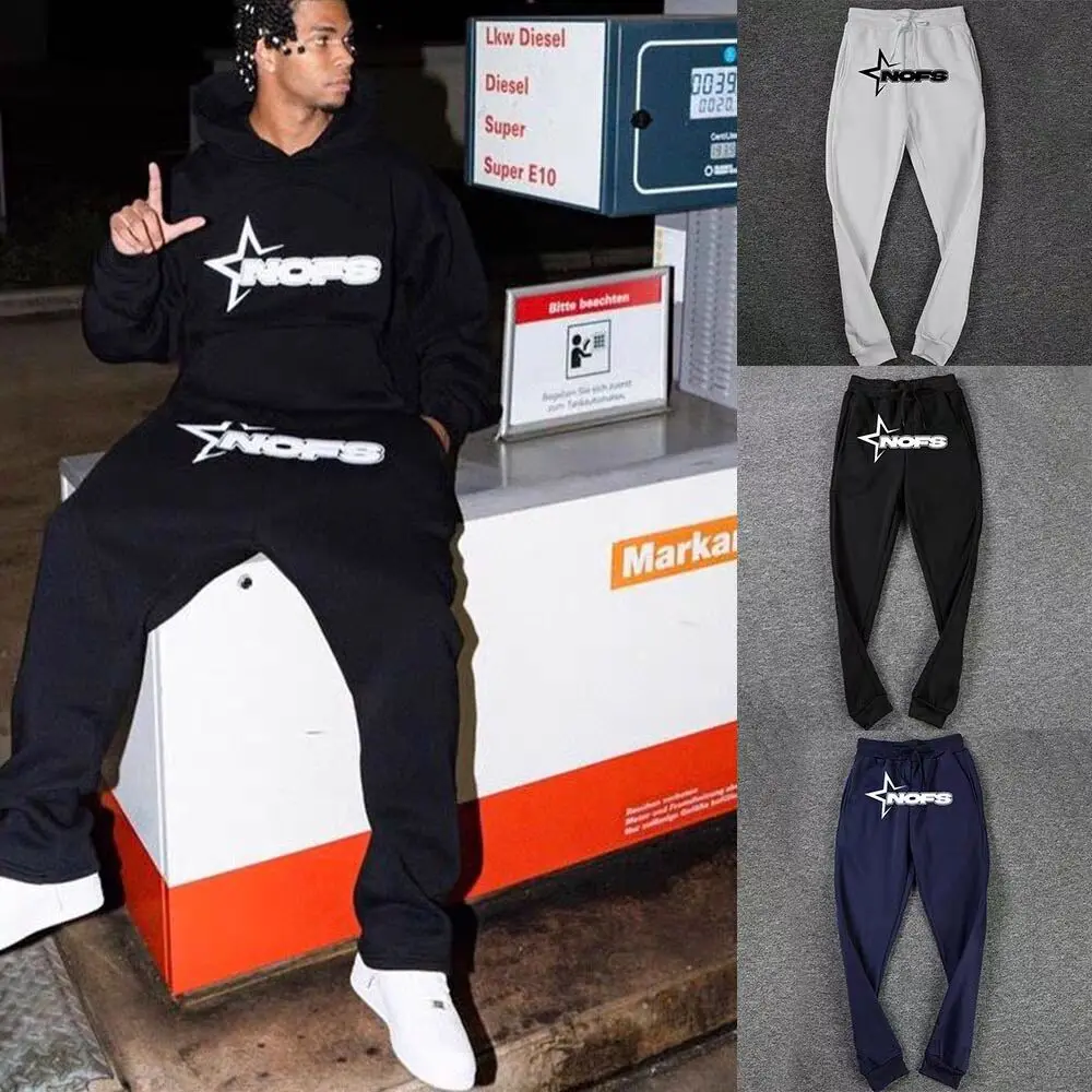 

Lazy style 2024 New Y2k Pants Baggy Sweatpants Pants Men New Harajuku Hip Hop Fashion Hoodie Gothic Wide Sweatpants Trousers