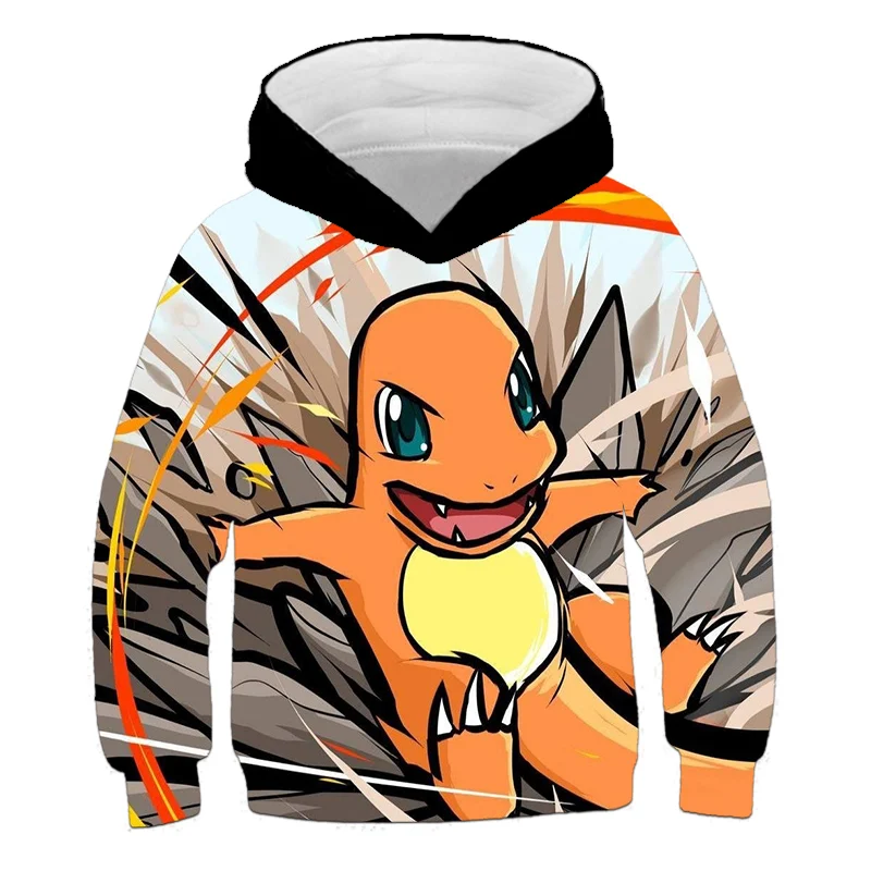 

Pokemon 3D Anime Printed Hoodies For Choldren Boys Girls Summer pokemon Sweatshirts Funny Hoodies Kids Children Clothes 4-14Year