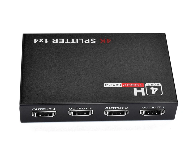 

4kx2k 1080P HDMI-compatible Splitter 1x2 Full HD 1080p Video Distributor 4K 1X4 Split DVD Laptop PC Display To 2 3 4 TV Monitors