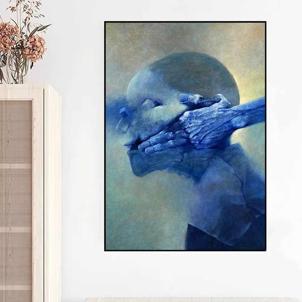 Художественный Постер Zdzislaw Beksinski Необычная Наклейка На Стену Винтажная