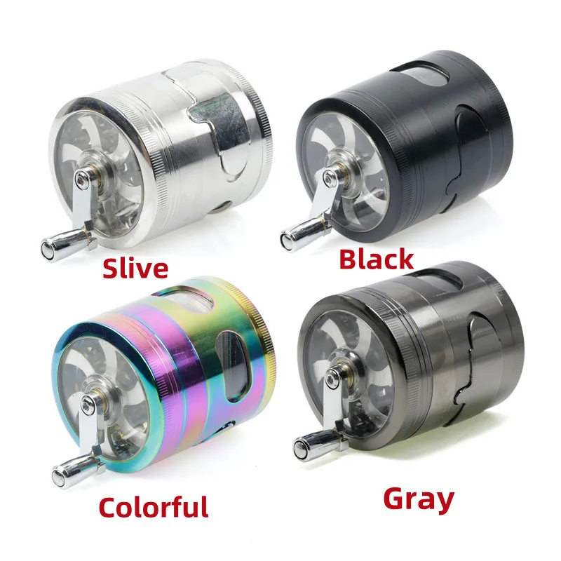 Металлическая мельница для специй с ручкой 4-х слойная 2 5 дюйма выдвижным ящиком