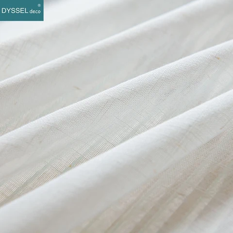 Шторы DYSSEL deco белые просвечивающиеся из полиэстера — пример использования