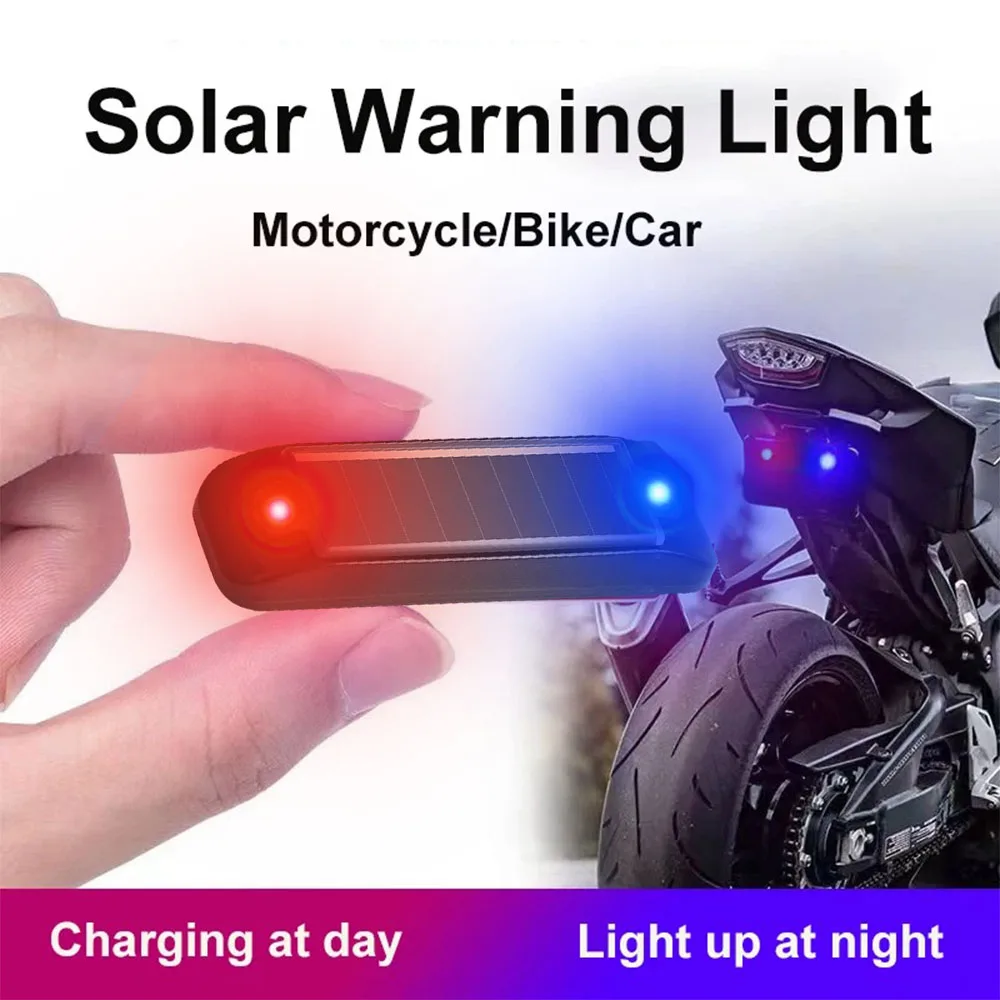 

mini Warning taillights LED solar energy motorcycle Tail lights Anti-collision taillight UAV Strobe lamp moto car Driving light