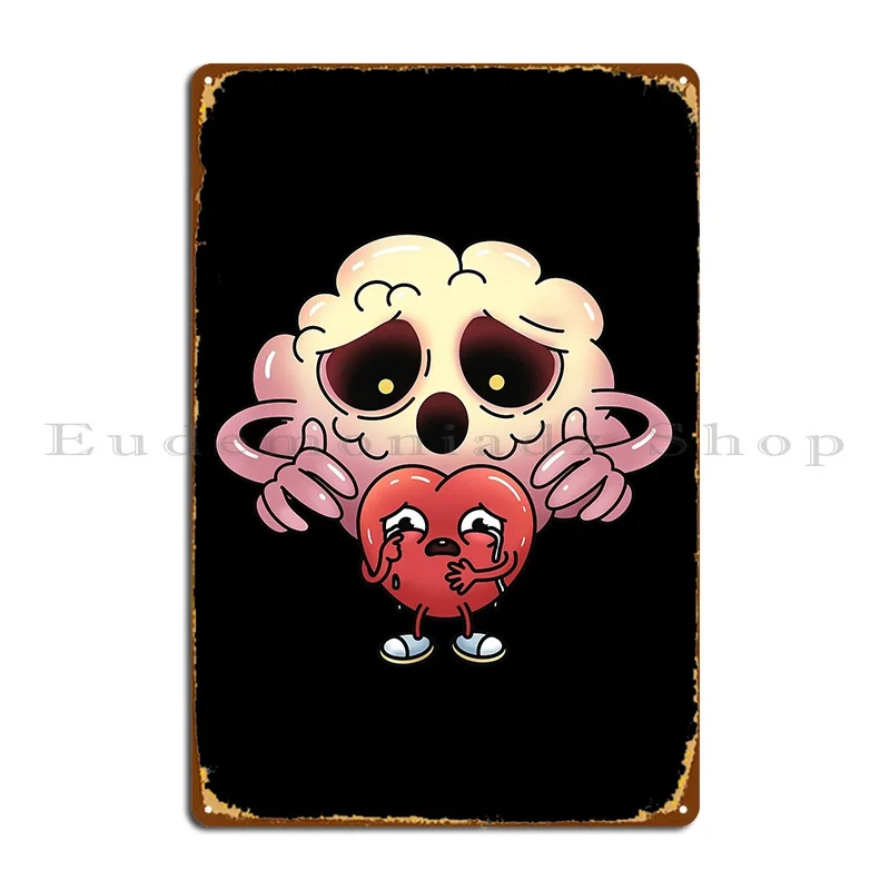 Не думайте слишком сильно пока не могу следяться в сердце металлическая табличка