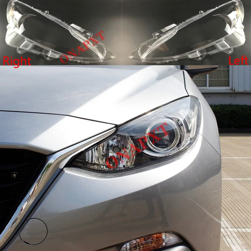 Transparent Car Headlight Headlamp Lens Shell Cover 2013-2016 For Mazda 3 Axela Auto |