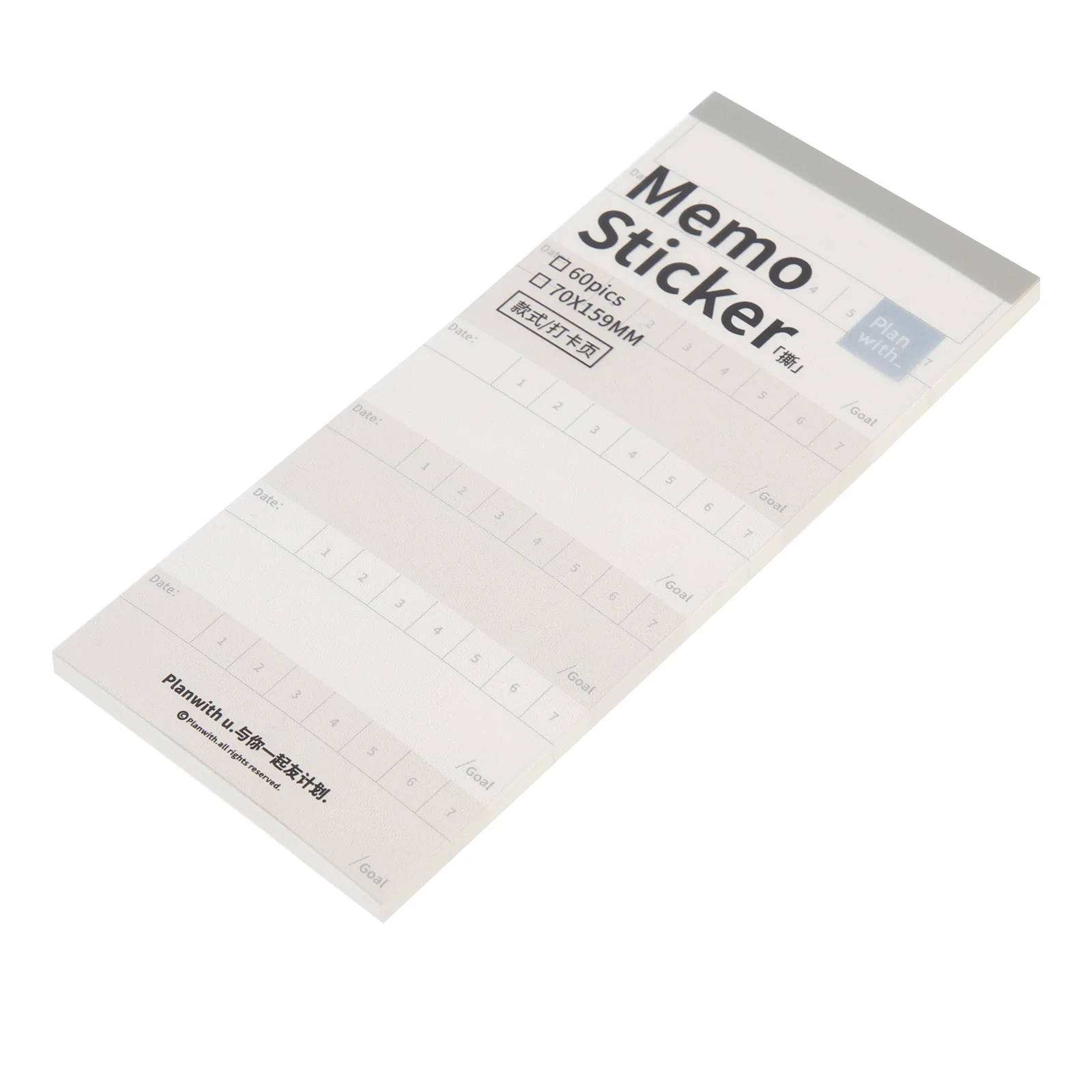 

Memo Padpads Planner Habit Page Tabs Task List Goal Self Stickers Stick Adhesive Sticker Book Daily Inspirational Notepads