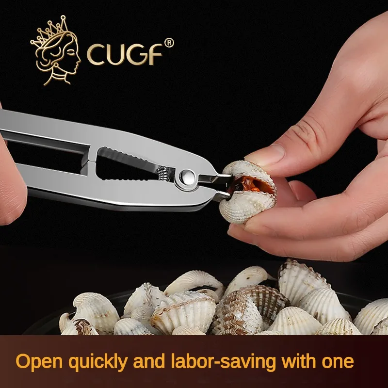 

304 Stainless Steel Seafood Tongs Nuts Clam Opener Kitchen Home Tools Blood Clam Pliers Seafood Shellfish Open Shell Clip