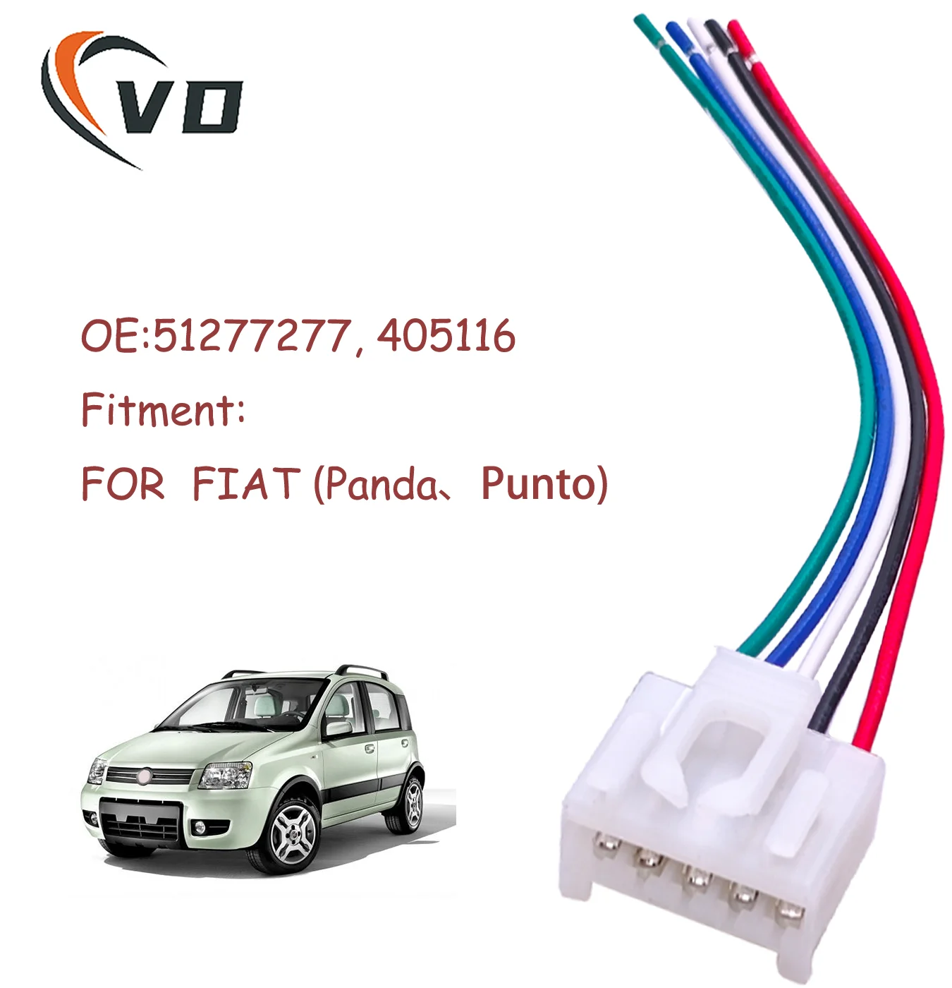 

2 шт. для Fiat Punto 188 MK2 Panda 169 MK3, 5-позиционный разъем заднего фонаря, ремонтный разъем, проводка, предварительно смонтированный жгут 51277277