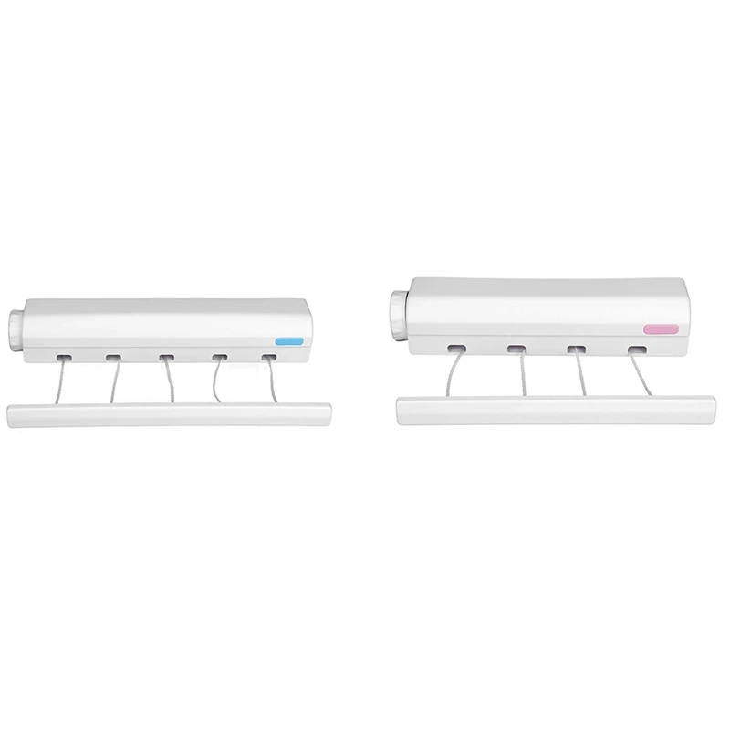 

New Retractable Clothesline Telescopic Indoor Outdoor Wall Mounted Clothes Dryer Line Drying Rope Hanger
