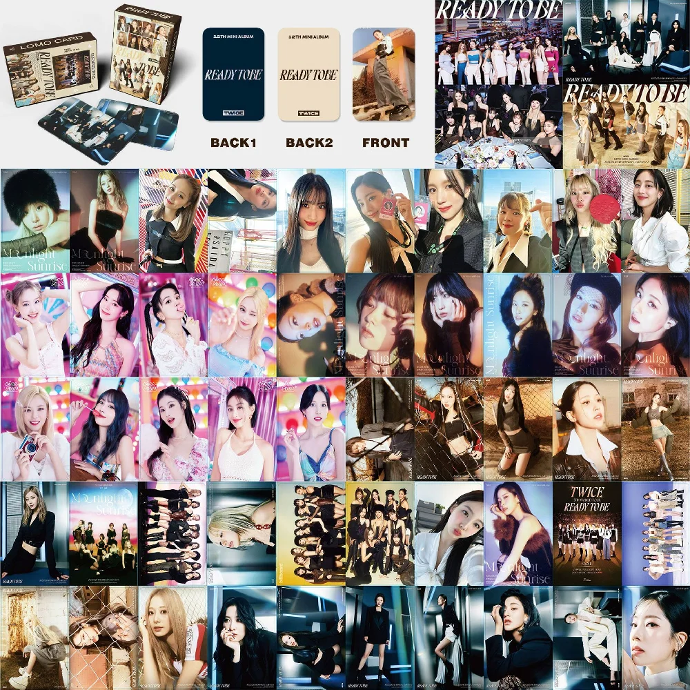 

55PCS Kpop Twice Photocards Ready To BE Lomo Cards 2023 New Album Photocard Lomo Card Fans Collection Gift