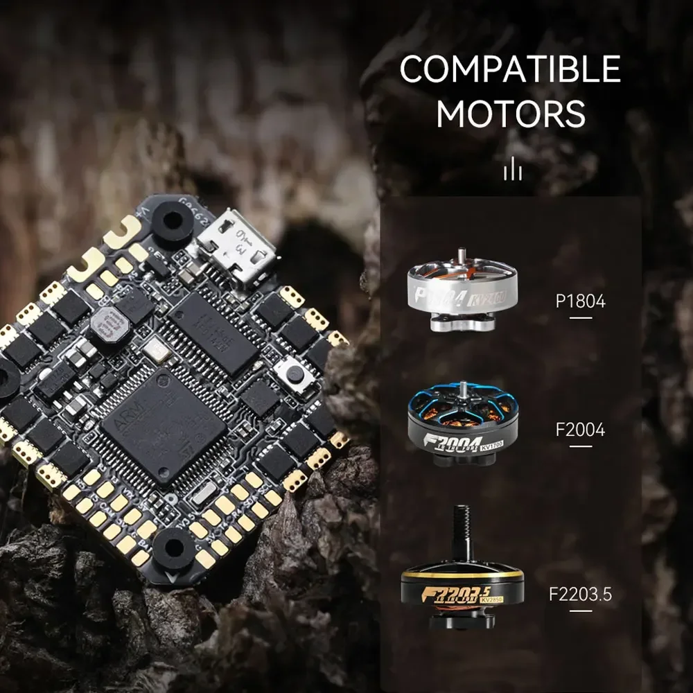 Контроллер полета T-MOTOR F7 35A/45A AIO STM32F722 MPU6500 BMP280 BLHELIS 3-6S 25 5*25 5 мм совместимый
