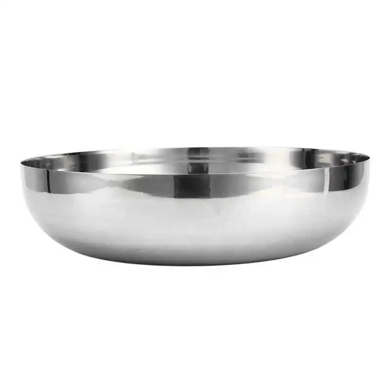 

Stainless Steel Bowl Stylish Appearance Stainless Steel Mixing Bowl Set Easy Clean for Serve Fresh Salad