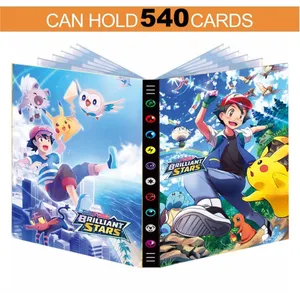 Cartoon 9 Pocket 432 Card Pokemon Album Book Anime Map Game Pokémon cards Collection Holder Binder 