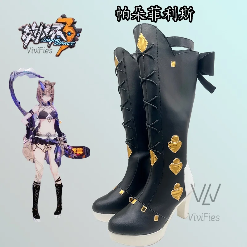 Новинка! Костюм для косплея Honkai Impact Cos Pardofelis черные модные женские ботинки на