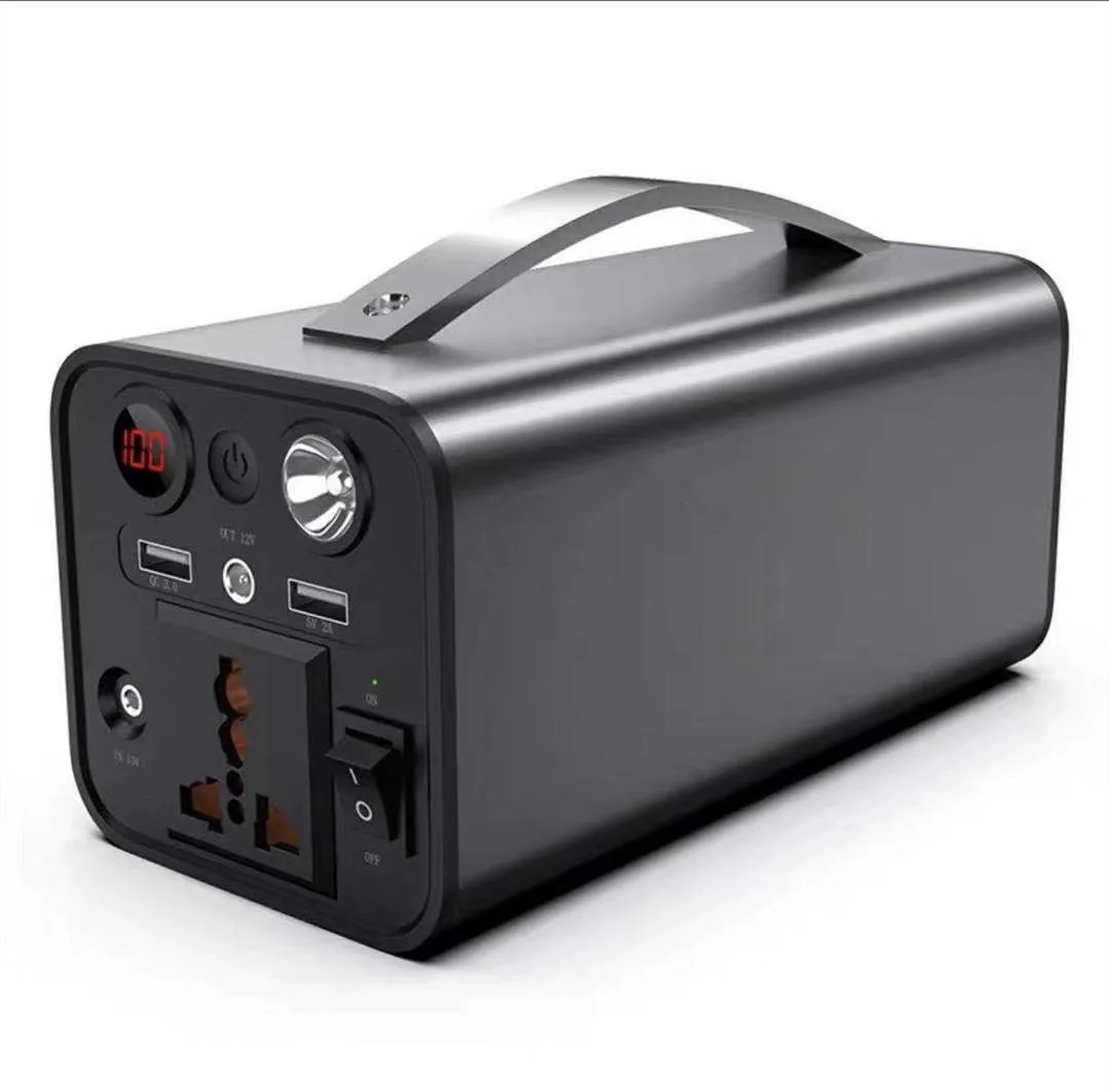 

Portable Power Station 110V 220V AC Plug Power Bank 180Wh 45000mAh Outdoor Power Bank with QC 3.0 Quick Charge