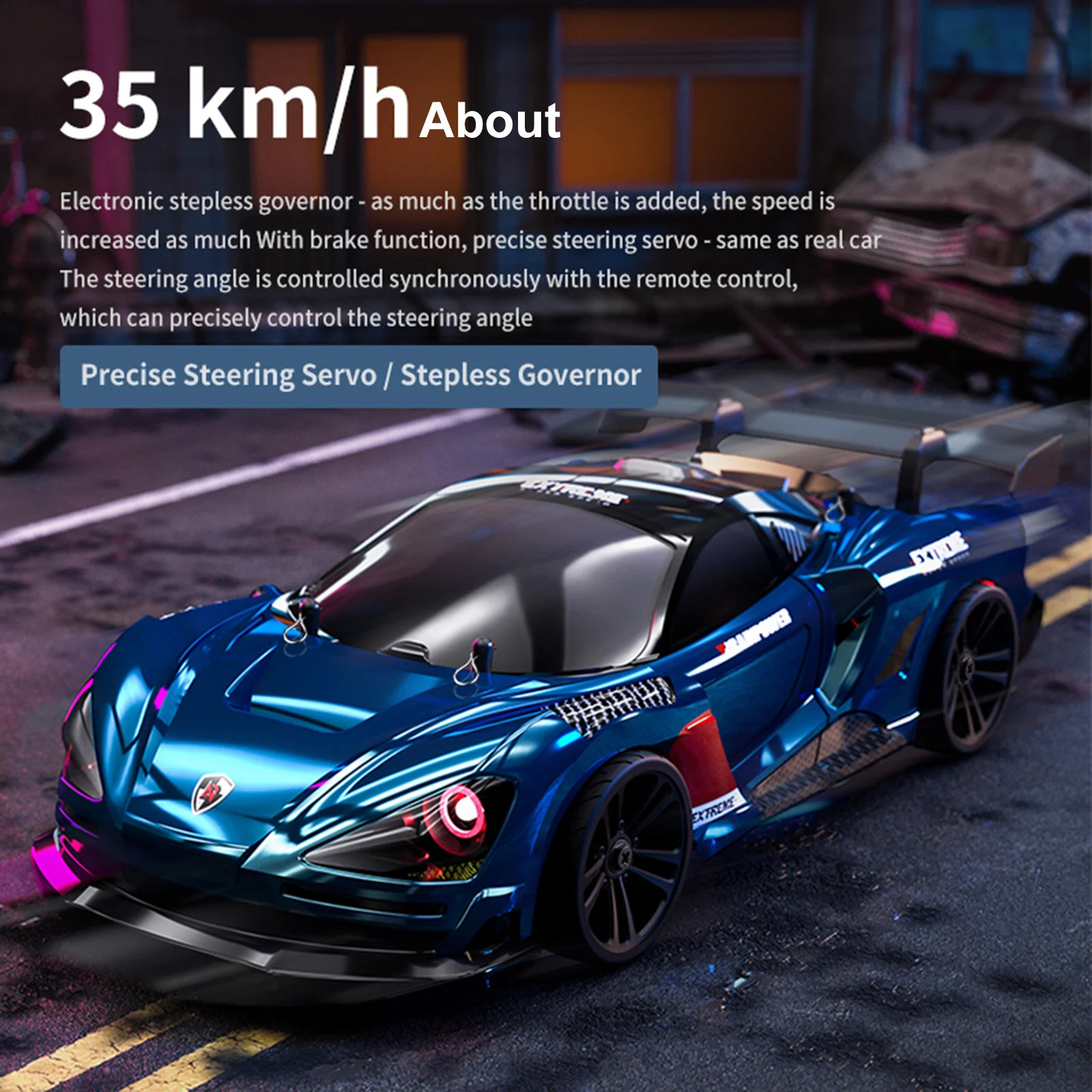 

1:16 35km/h 4WD RC Racing Car Fast Stunt Drift Electric Toys Dominant Appearance Models Toy for Children Boys and Girls