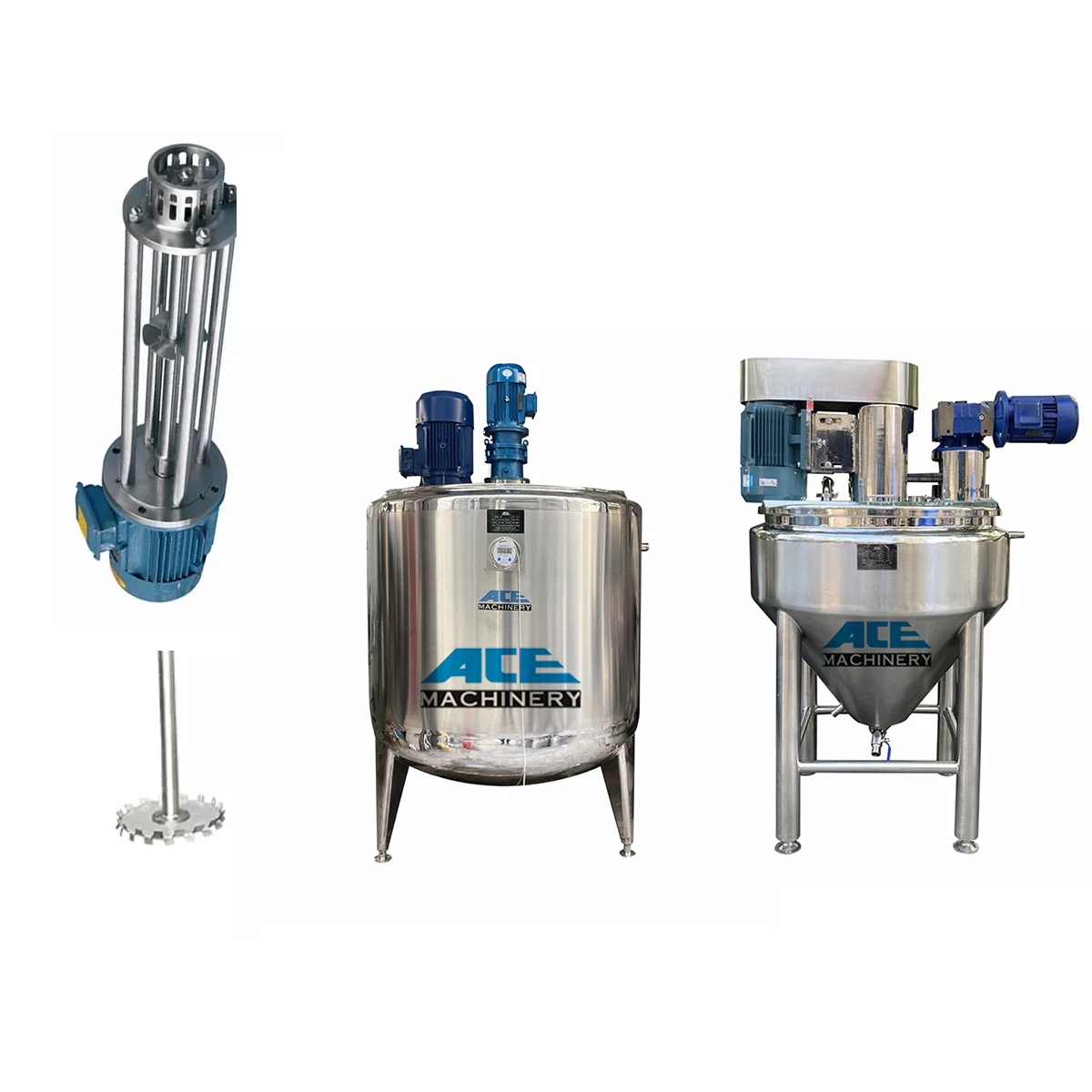 

2000L Stainless Steel Double Jacketed Steam Heating Liquid Tank Mixing Equipment