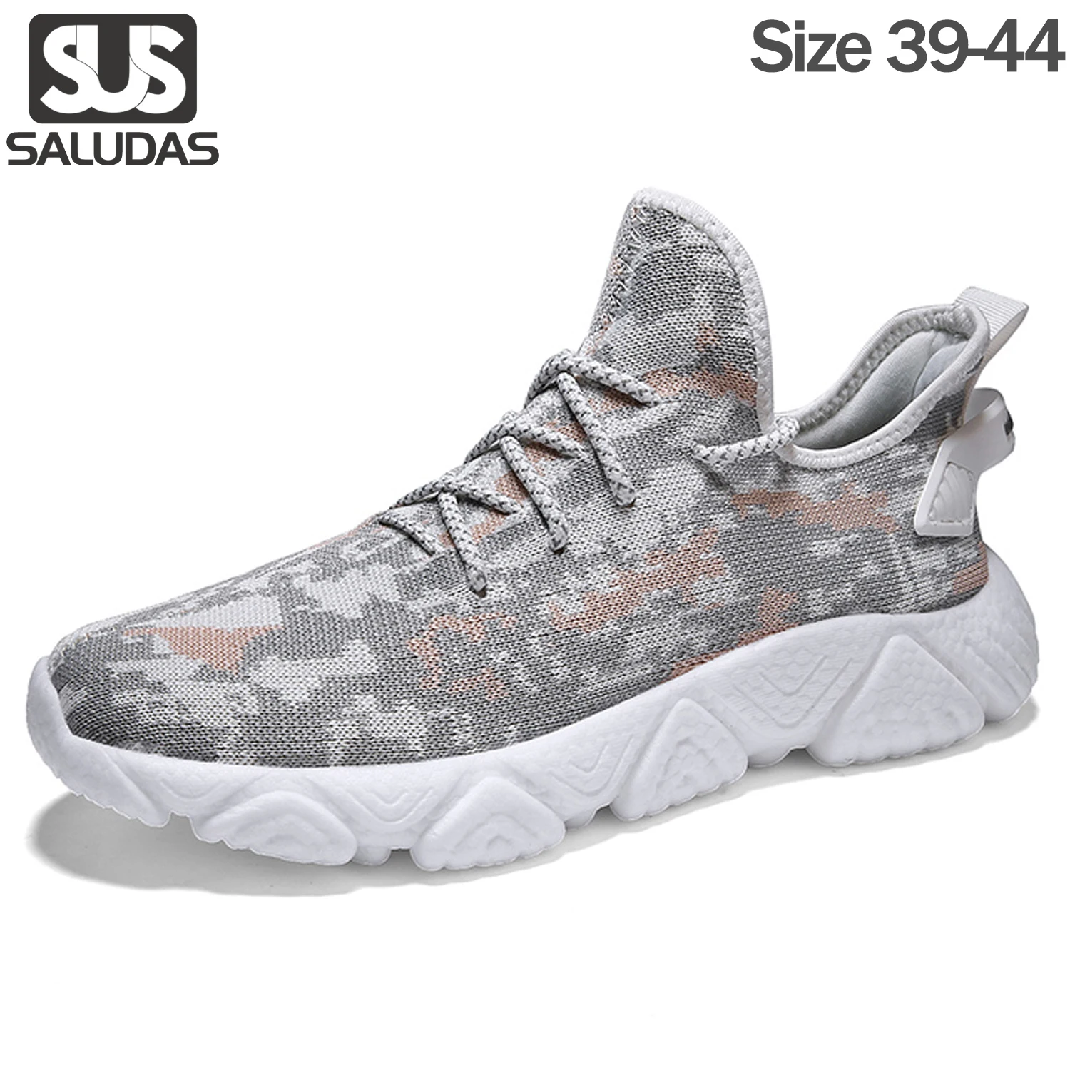 

SALUDAS Men Sneakers Fashion Lightweight Running Shoes Tennis Casual Shoes For Sports Breathable Casual Soft Sole Trainer