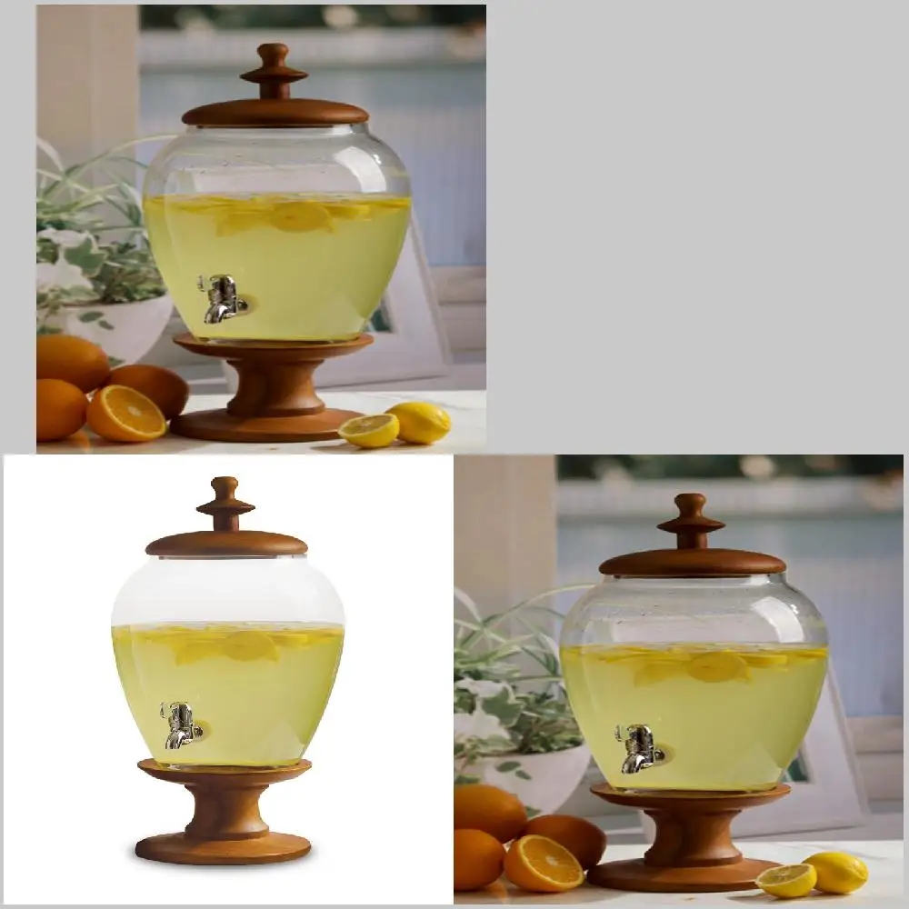

Luxurious 357oz Wooden Lid and Base Dispenser