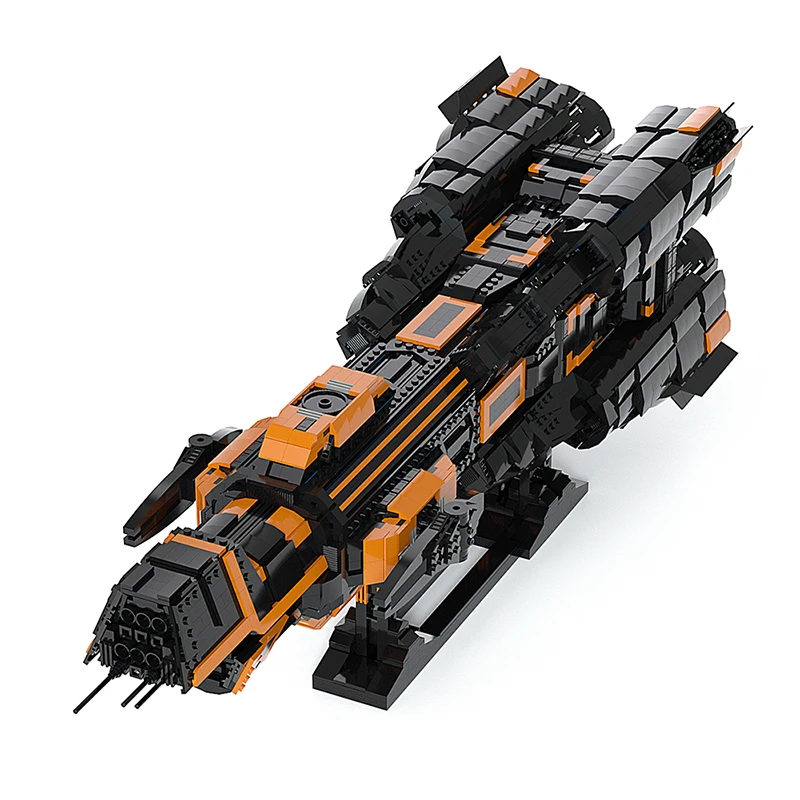 

MOC MCRN Donnager Ship Building Block Kit Space War Republic Battle Flagship Frigate Fleet Spaceship Brick Model DIY Kid Toy