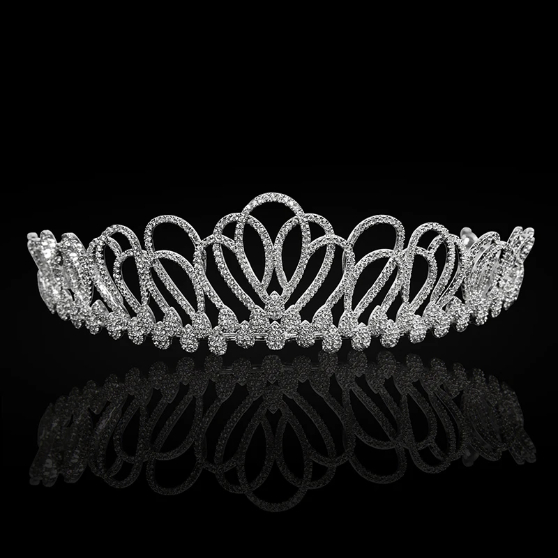 

Jade Angel Openwork Cookie Design Crowns And Tiaras for Women Bridal Wedding Headpiece Fashion Birthday Hair Accessories