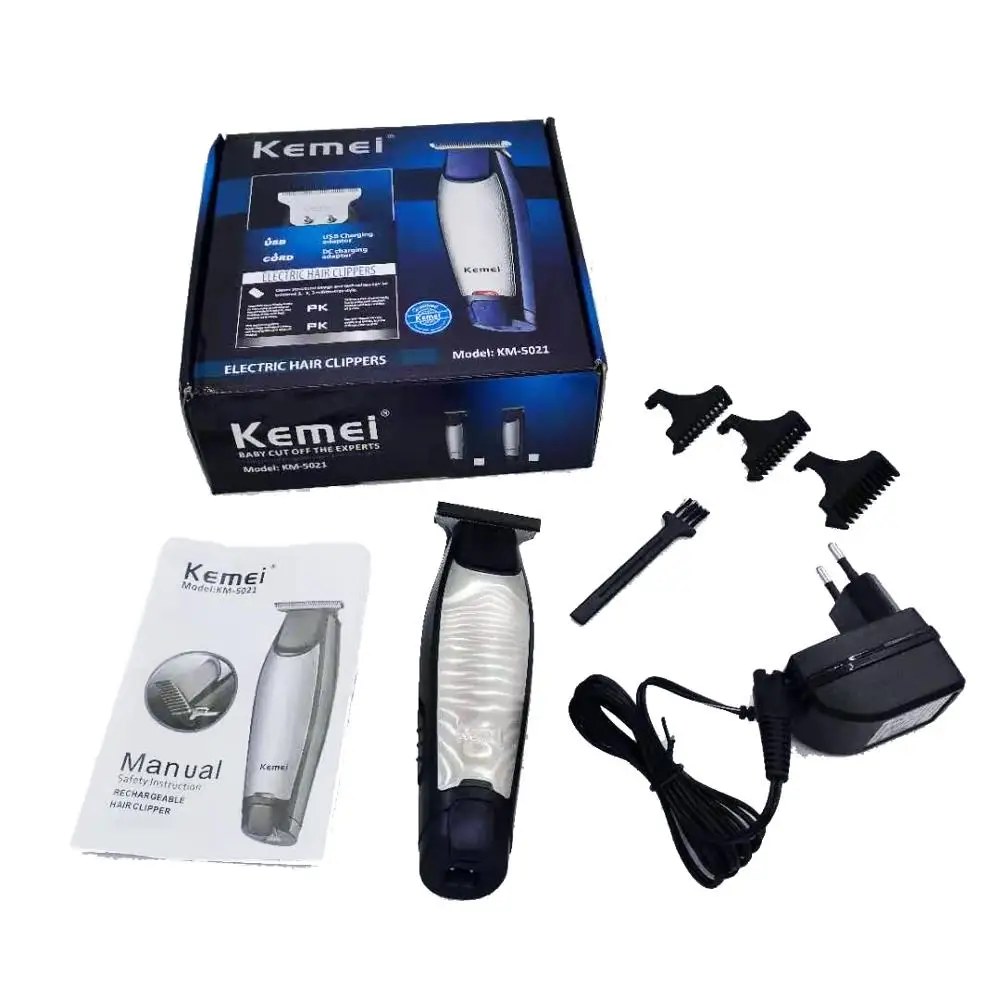 

kemei 5021 hair trimmer electric hair clipper barber hair cutting machine for tool shaver rechargeable razor 0mm beard shaving