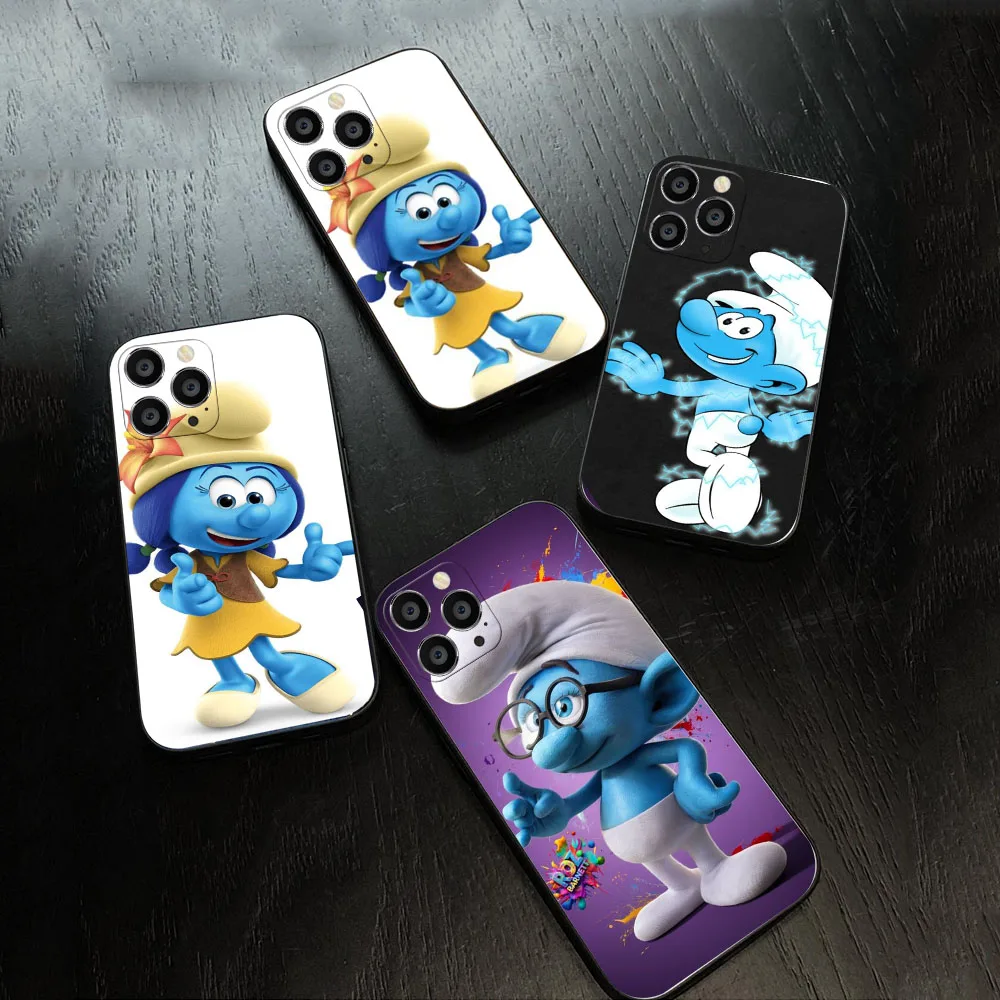 WE-40 Smurfs Black Eagle Eye TPU Case For iPhone X XS XR 7 8 SE 11 12 Plus Pro Max