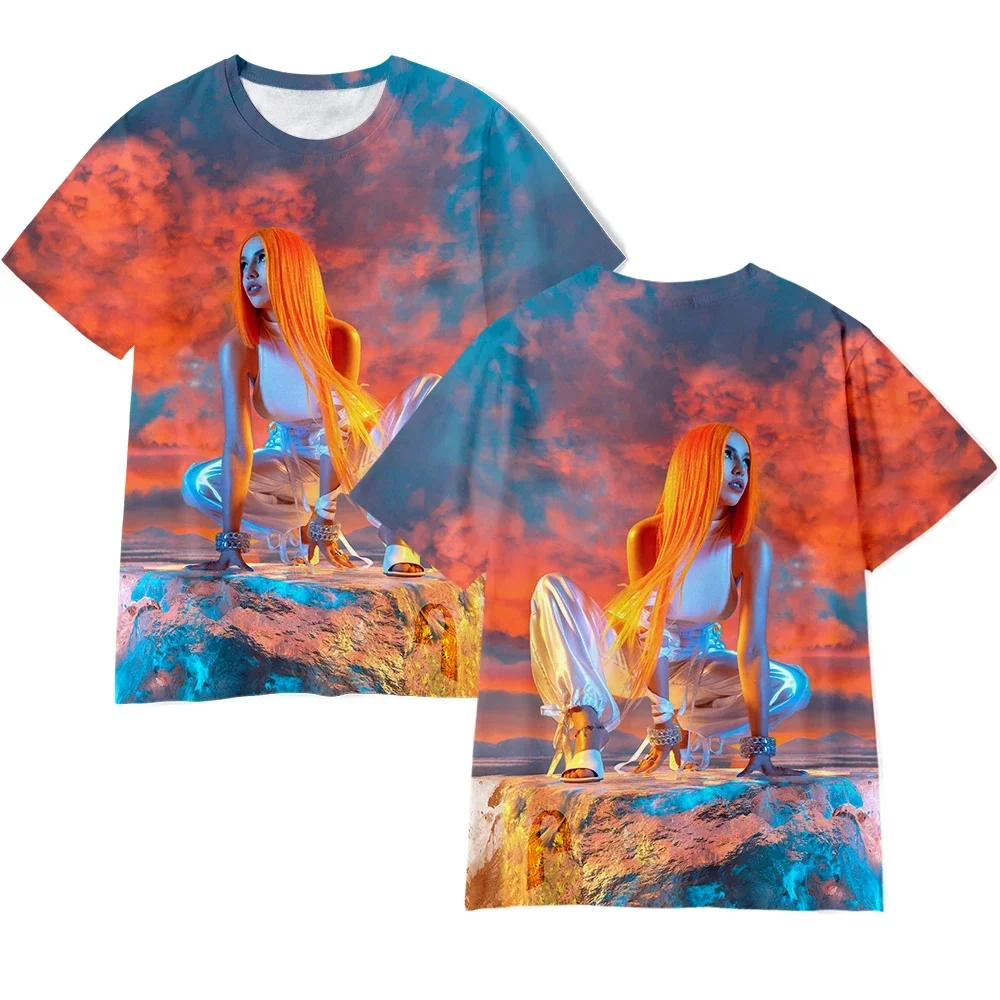 Популярная футболка Singser Ava Max с 3d принтом модные повседневные забавные топы в