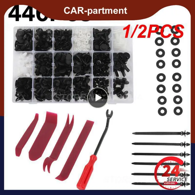 

1/2PCS New ArrivalRed Portable Auto Car Radio Panel Door Clip Panel Trim Dash Audio Removal Installer Pry Kit Repair Tool