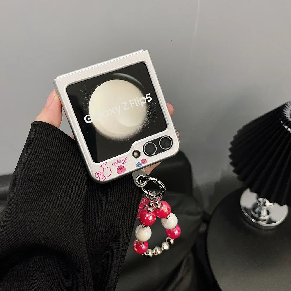 Мультяшная принцесса B-Barbies с подставкой-браслетом чехол для телефона Samsung Galaxy Z Flip