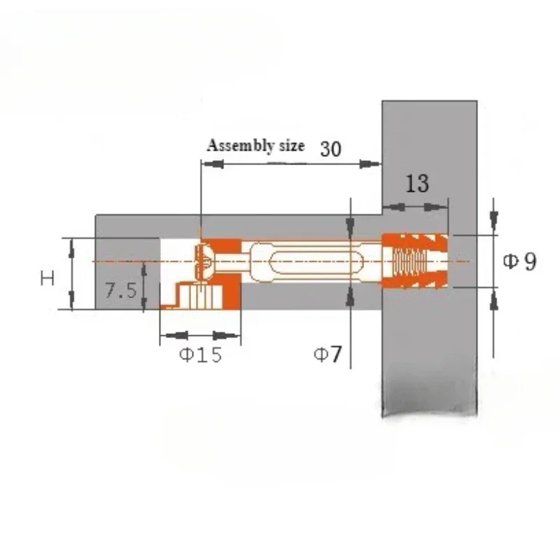 Наборы мебельных боковых соединительных креплений кулачковый фитинг штифт с