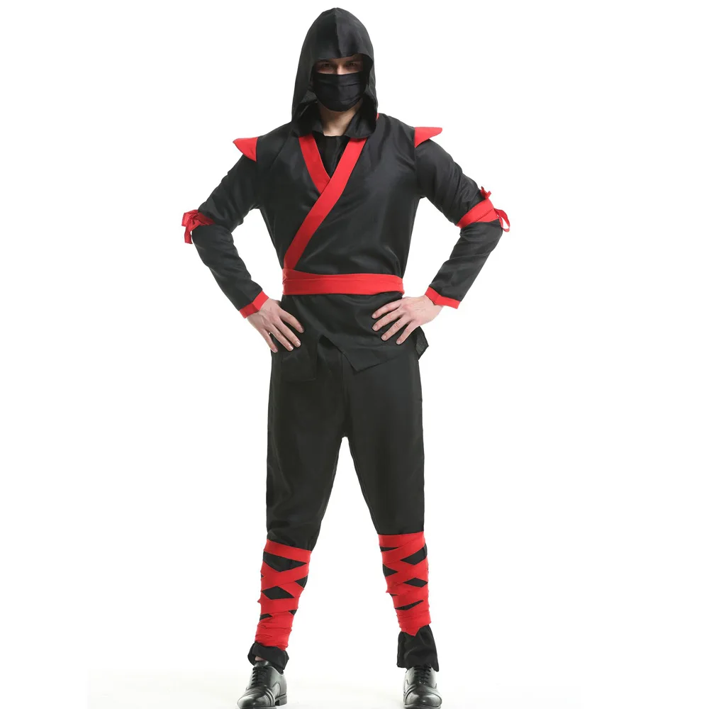 

Halloween Masked Japanese Bushido Cosplay Costume Assassin Night Suit
