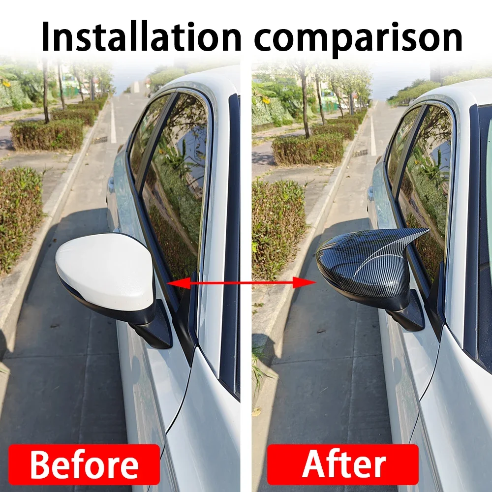 OX Horn Стайлинг Автомобильные зеркала Крышки автомобильных зеркал заднего вида